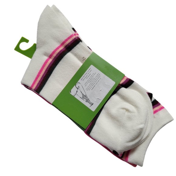 NWT♠️KATE SPADE♠️"Hello" Designer Crew Socks 3 Pairs New York - Picture 5 of 16